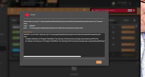 vortex gaming|Failed to load master.